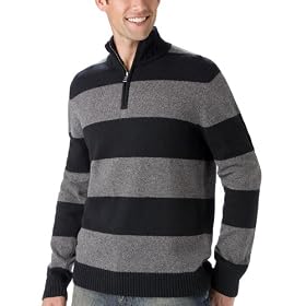 Merona® Zip Blend Sweater -Ebony/Graphite