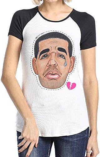 Short Raglan Women's Drake Cartoon T Shirts Retro Tshirts