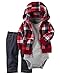 Carter's Baby Boys' 3 Piece Cardigan Set Red Plaid 18M