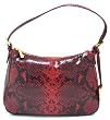MICHAEL KORS SMALL TOP ZIP SHOULDER RED SNAKE LEATHER HANDBAG