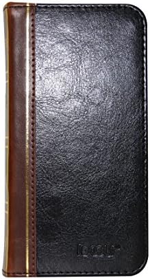 Fcclss Iphone 6 Pluse 5.5 Case Genuine Leather Wearable Handmade Wallet Classical Book Cover with Credit Card Id Holders for Iphone 6 Plus 5.5 (Gold)