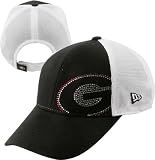 Georgia Bulldogs Women's New Era Jersey Shimmer Adjustable Trucker Mesh Strapback Hat