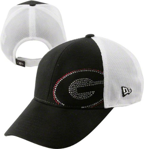 Georgia Bulldogs Women's New Era Jersey Shimmer Adjustable Trucker Mesh Strapback Hat