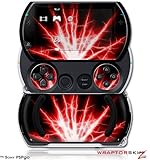 PSPgo Skin and Screen Protector Kit - Lightning Red fits Sony PSP go