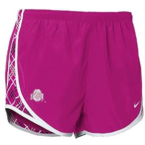 Nike Ohio State Buckeyes Womens Pink Tempo Running Shorts