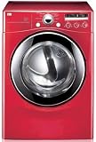 LG : DLE2301R 27in Electric Dryer with 7.3 cu. ft. Capacity Wild Cherry Red