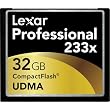 Lexar 32GB Professional 233x CompactFlash Card, Retail Box.