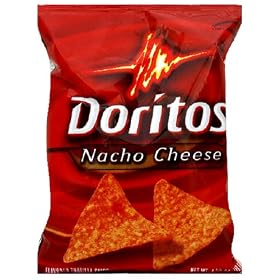 Doritos Tortilla Chips, Nacho Cheese, 1.75-Ounce Large Single Serve Bags (Pack of 64)