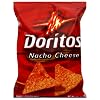 Doritos Tortilla Chips, Nacho Cheese, 1.75-Ounce Large Single Serve Bags (Pack of 64)