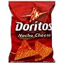 Doritos Tortilla Chips, Nacho Cheese, 1.75-Ounce Large Single Serve Bags (Pack of 64)