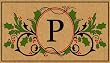 Monogram Holiday Coir Mat - P