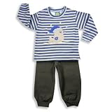 Picture Me - Infant Boys Long Sleeve Sweatsuit, Blue, Grey, Charcoal