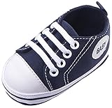 C-Princess 可愛い 子供靴 ベビー 赤ちゃん ファーストシューズ スニーカー 歩行靴 軽量 滑り止め女の子 男の子 新生児 出産祝い (12cm, Fネイビー)