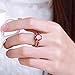 Swarovski Clear Crystal Ruby Personalized Fashion Rings for Women Size7-8