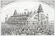The 'Great Coliseum' in Boston for the World's Peace Jubilee and International Music Festival, 1872 - 16" x 20" - Fine-Art Gicl??e Photographic Print of an Image from the Library of Congress Collection