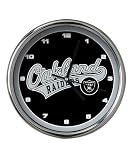 Oakland Raiders Chrome Clock