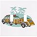Woody Surf Wagon Wallplate Decorative Switch Plate Cover (2 Gang - Double Tog.