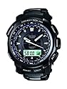 Casio Pathfinder Titanium Black Dial Men's Watch - PRW5100YT-1