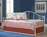 Jaylyn Daybed in White with Deck and Roll Out Trundle Unit