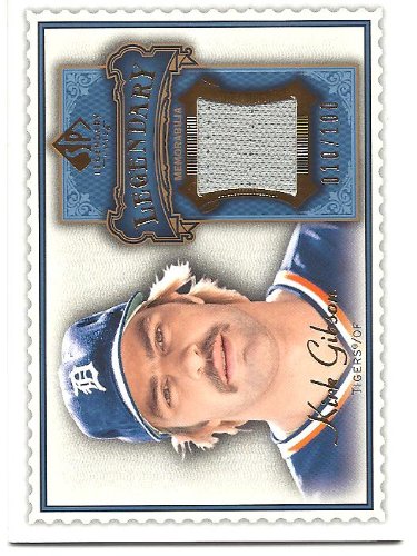 Kirk Gibson 2009 SP Legendary Cuts Legendary Memorabilia Jersey Card #LM-GK 010/100 Detroit Tigers