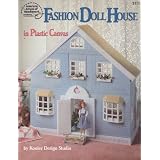 Fashion doll house in plastic canvas
