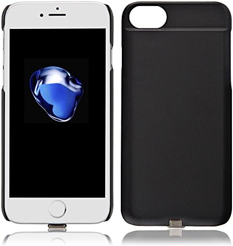 Wireless Charger Charging Receiver, NUOHAO Qi Universal Wireless Charging Receiver Cellphone Back Cover Slim Case for iPhone 7 Plus 6 Plus 6S Plus (black)