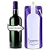 WINE[A]ROO | Wine In A Pouch | Holds A Full Bottle Of Wine | Reusable Refillible Recyclable | Portable Foldable Wine Bottle Flask | Carabiner & Flexible Pourer Included | Gifts & Accessories | 1 Pack