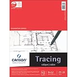 Pro-Art 9-Inch by 12-Inch Canson Tracing Paper Pad, 50-Sheet