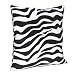 Black and White Zebra Animal Print Accent Throw Pillow
