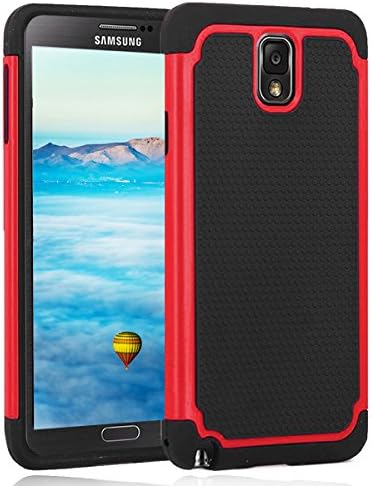 Galaxy Note 4 Case,Jaweke [Drop Protection] [Shock Proof] Soft TPU + Hard PC High Impact Hybrid Dual Layer Armor Defender Rugged Protective Slim Case Shell For Samsung Galaxy Note 4(Black/Red)