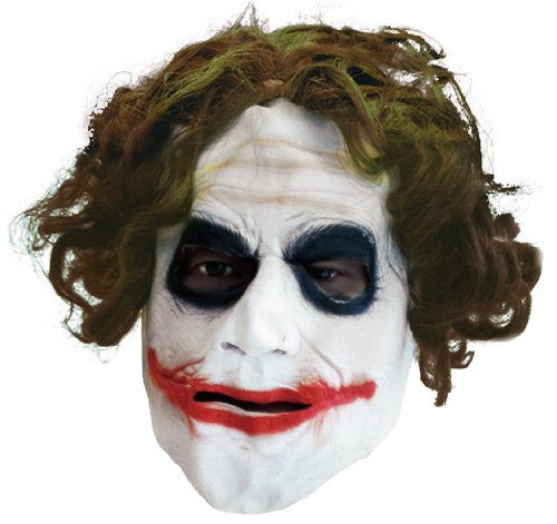 ザ ジョーカーTM アダルト 3/4 マスク ウィズ ヘア The JokerTM Adult 3/4 Mask W/Hair - 4526