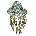 Pugster Gold Plated Ocean Squid Brooch