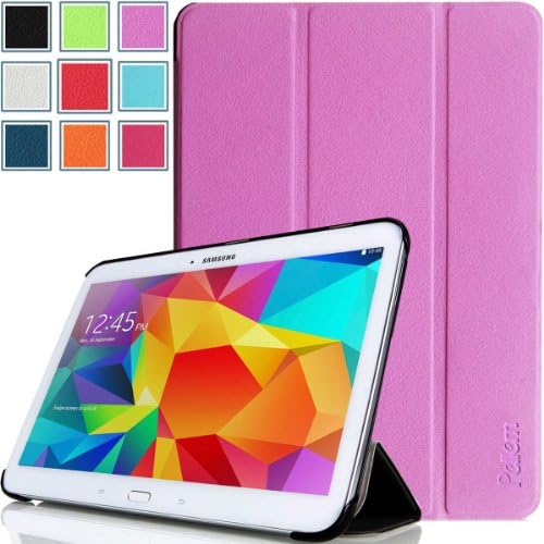 Pellem SFPU2014 Samsung Galaxy Tab 4 10.1 Case - Ultra Slim Lightweight SmartCover Stand Case for Samsung Galaxy Tab 4 10.1 Inch Tablet (With Smart Cover Auto Wake/Sleep), Purple