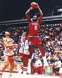 Moses Malone Autographed Philadelphia 76ers 8x10 Photo