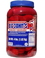 Single Detail Page Misc: Big Johns Pickled Sausage - Gallon - Red Smith Foods