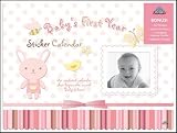 Baby's First Year Calendar Undated Wall Calendar with Stickers Size 12