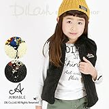 (エマーブル) AIMABLEボア＆花柄リバーシブル中綿ベスト/秋 ベビー キッズ 女の子 120 アイボリー