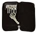 Brown Keychain-Key Holder Wallet Purse 6 Small Keyhooks-Gift Boxed