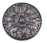 Atlas Homewares 138-VB 1-1/2-Inch The Classics Collection Ornate Small Round Hammered Knob, Venetian Bronze