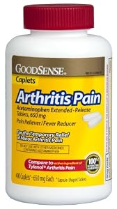 Good Sense Arthritis Pain Acetaminophen Extended-Release Tablets, 650 Mg, 400 Count