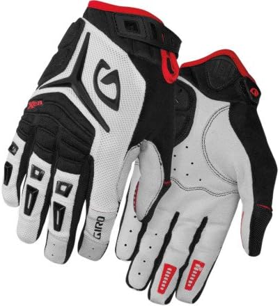 Giro Xen Gloves, White/Black/Red, X-Large