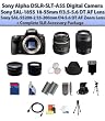 Sony Alpha DSLR-SLT-A55 Digital Camera W/18-55mm & 55-200mm Lens + Complete SLR Accessory Package
