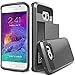 S6 Edge Case, TekSonic® Samsung Galaxy S6 Edge Case (Gunmetal) Armor Series [Card Slide Slot][Drop Protection][Heavy Duty][Wallet] Full Cover Protection Tough Case for Samsung Galaxy S6 Edge