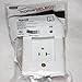 Hubbell Wiring Systems RR201CHW tradeSELECT Standard Clock Hanger/Recessed Receptacle, 20A, 125V, White
