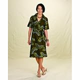 Smithsonian Sunburst Batik Wrap Dress