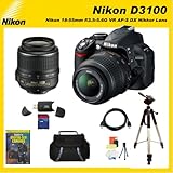 Nikon D3100 14.2MP Digital SLR Camera with Sports Package with Nikon 18-55m ....