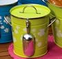 Always in Bloom Green Round Metal Ice Bucket