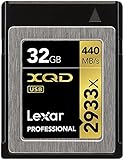 Lexar Professional 2933x 32GB XQD 2.0 Card (Up to 440MB/s Read) w/Free Image Rescue 5 Software - LXQD32GCRBNA2933
