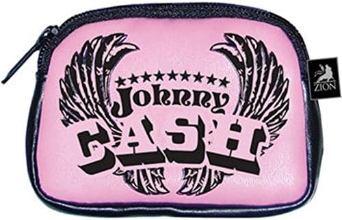 Johnny Cash Pink Coin Purse Money Wallet