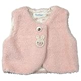 《H28年秋冬物》(日本製) Pample Mousse(パンプルムース) シープボア動物編みモチーフ付きボアベスト 95cm/PK NO.DP-64100